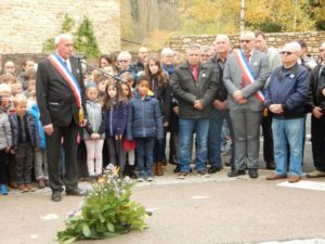 Commémoration du 11 Novembre à Bourgs sur Colagne, Lozère